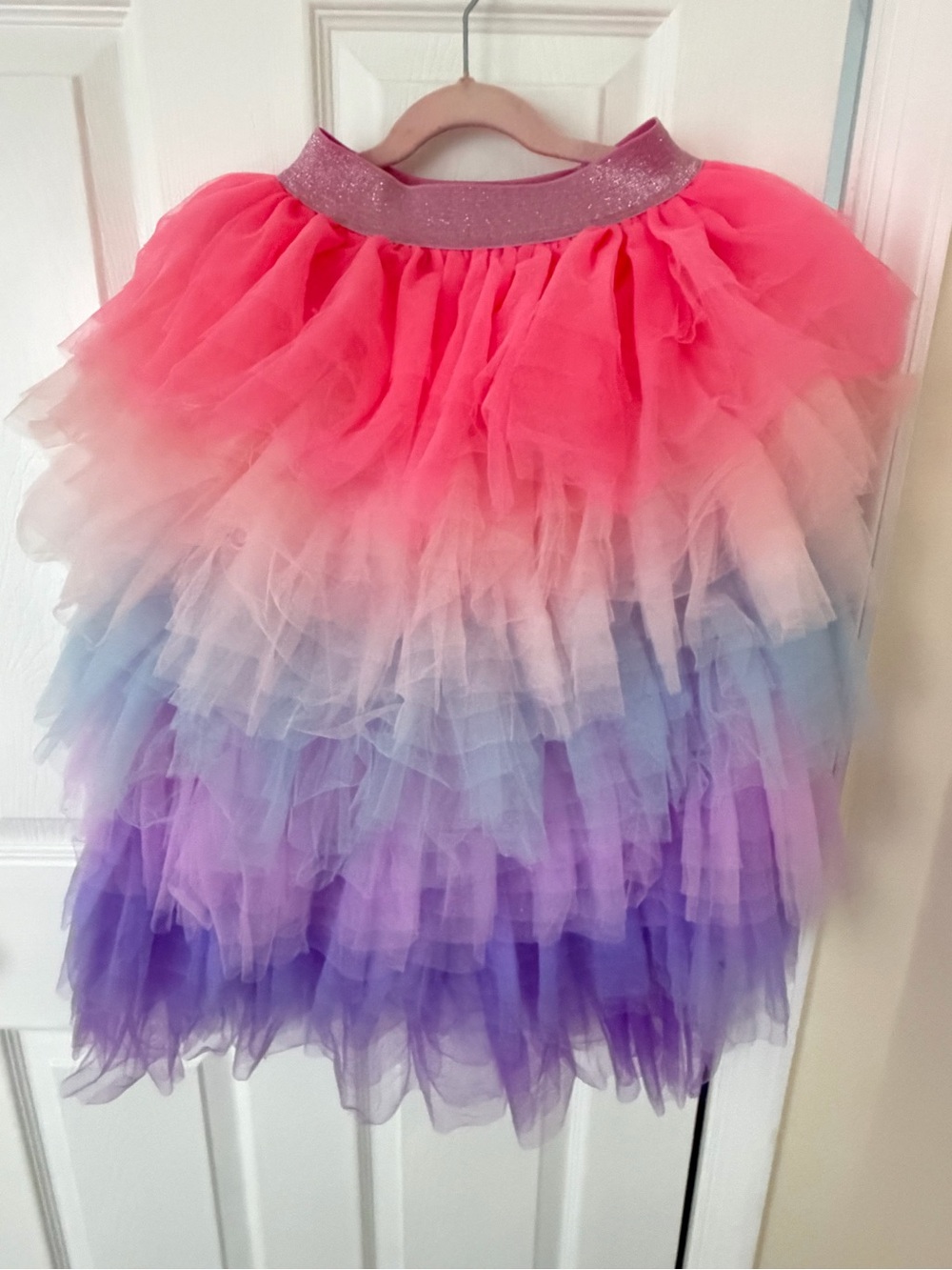 Lola + The Boys Ombre Tulle Skater Skirt - Pink, Cream, Blue, Purple